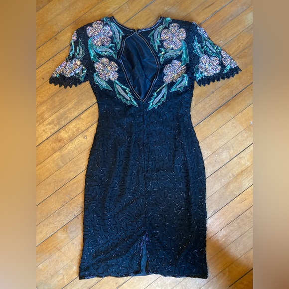 Vintage Beaded Sequin Dress - Picture 2 of 5